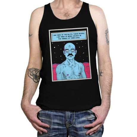 Blue Myself - Tanktop Tanktop RIPT Apparel X-Small / Black