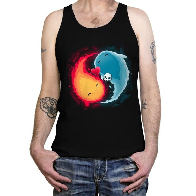 Blue Or Red - Tanktop Tanktop RIPT Apparel X-Small / Black