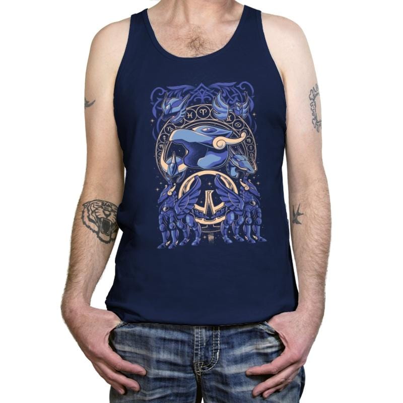 Blue Seiya - Tanktop Tanktop RIPT Apparel X-Small / Navy