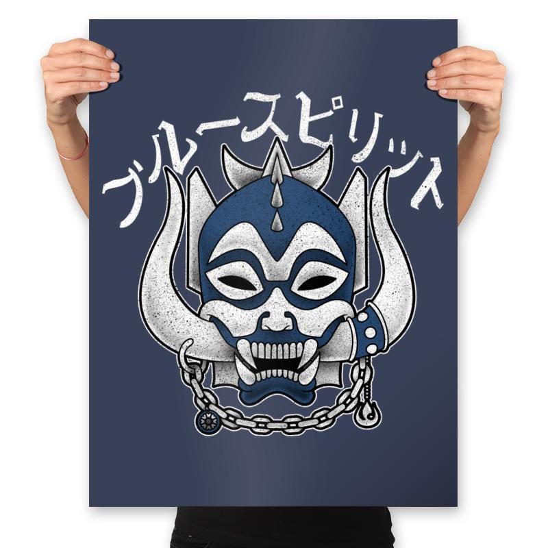 Blue Spirit - Prints Posters RIPT Apparel 18x24 / Navy