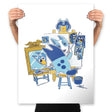 Bluey Portrait - Prints Posters RIPT Apparel 18x24 / White