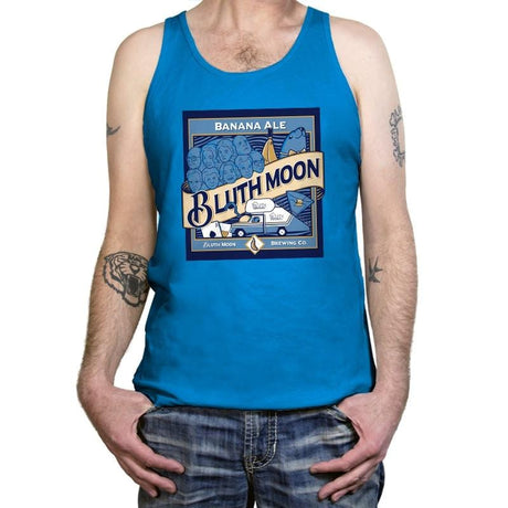 Bluth Moon Exclusive - Tanktop Tanktop RIPT Apparel X-Small / Neon Blue