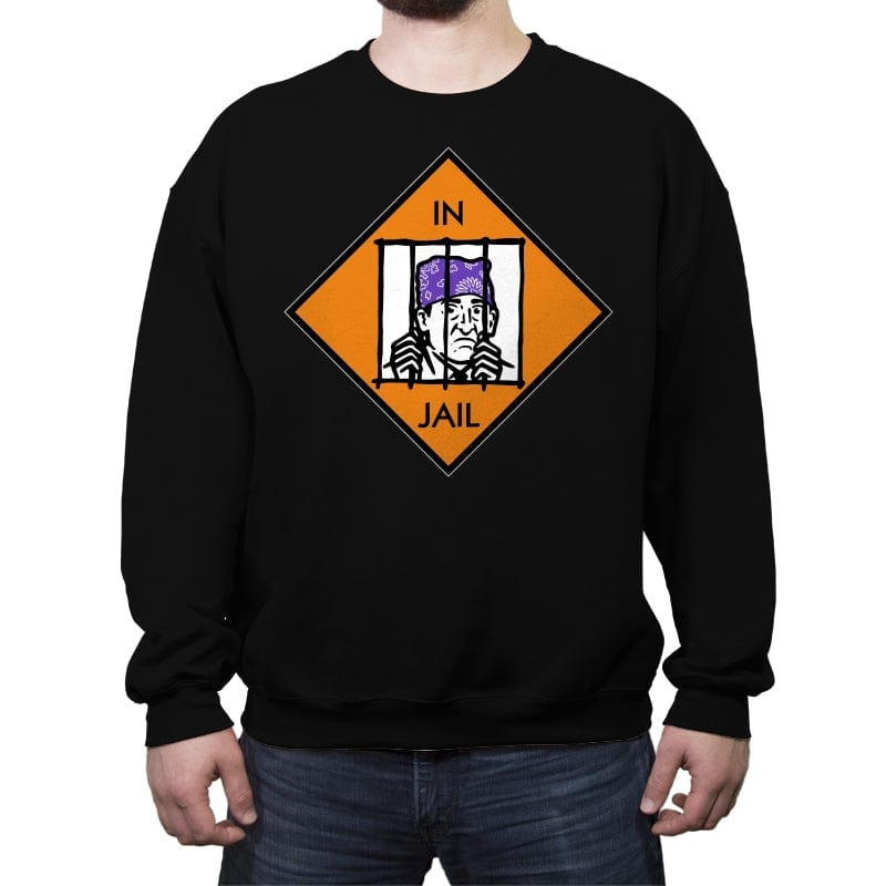 Board Game Prisoner! - Crew Neck Sweatshirt Crew Neck Sweatshirt RIPT Apparel Small / Black