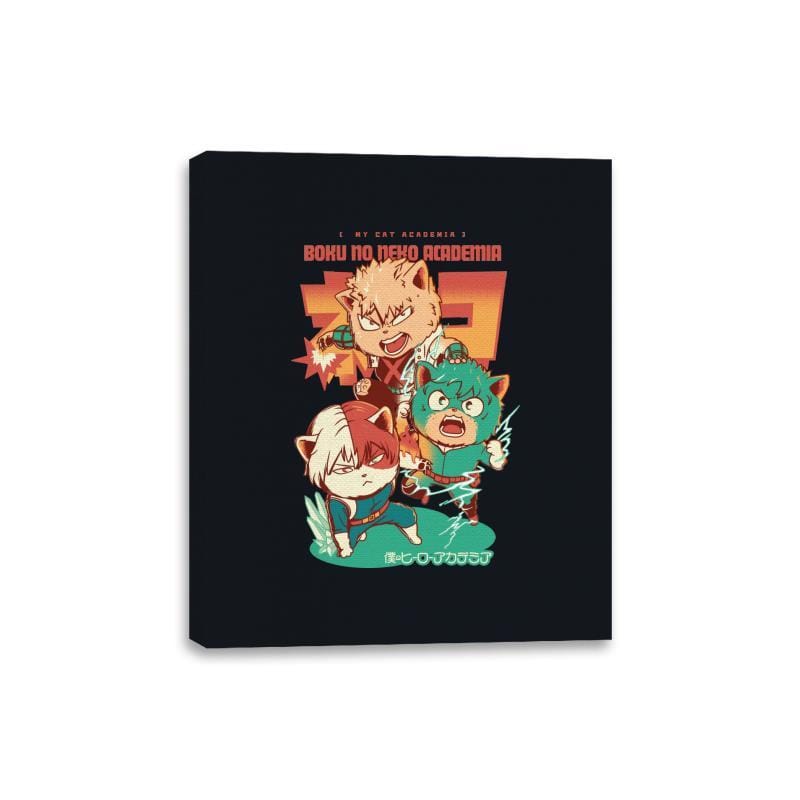 Boku No Neko Academia - Canvas Wraps Canvas Wraps RIPT Apparel 8x10 / Black