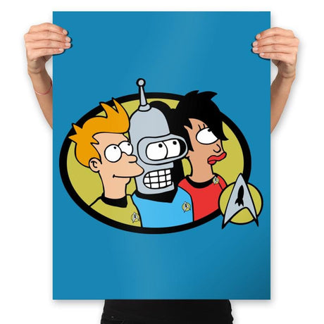 Boldly Go Maybe - Prints Posters RIPT Apparel 18x24 / Sapphire