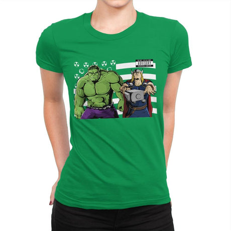 Bombs Over Asgard - Best Seller - Womens Premium T-Shirts RIPT Apparel Small / Kelly Green