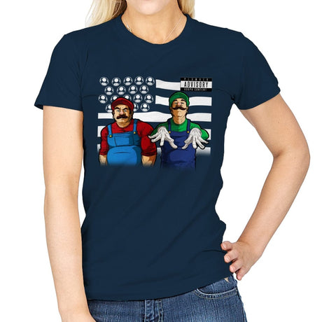 Bombs Over Koopas - Best Seller - Womens T-Shirts RIPT Apparel Small / Navy