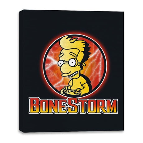 BoneStorm - Canvas Wraps Canvas Wraps RIPT Apparel 16x20 / Black