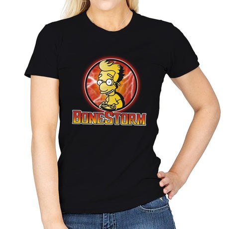 BoneStorm - Womens T-Shirts RIPT Apparel Small / Black