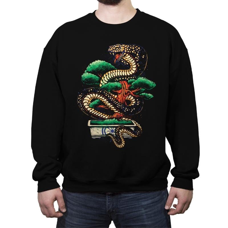 Bonsai Never Die - Crew Neck Sweatshirt Crew Neck Sweatshirt RIPT Apparel Small / Black