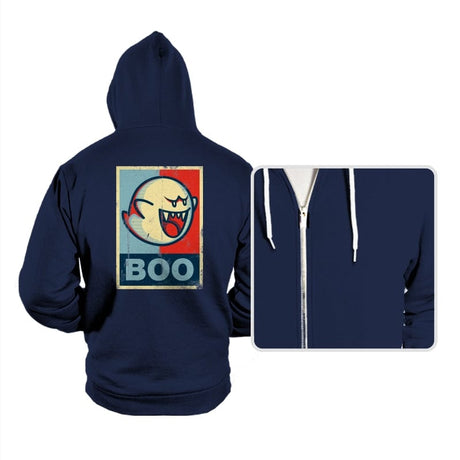 Boo! - Hoodies Hoodies RIPT Apparel Small / Navy