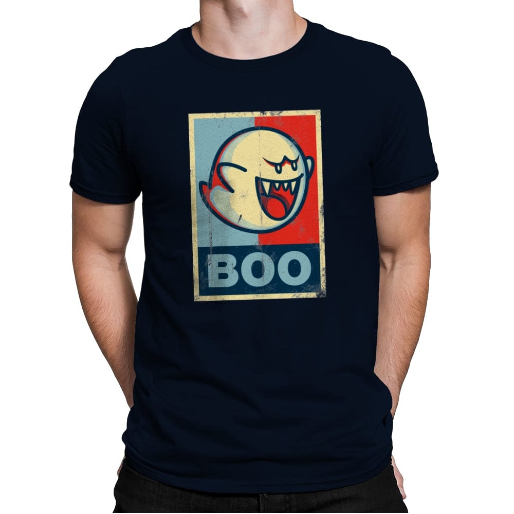 Boo! - Mens Premium T-Shirts RIPT Apparel Small / Midnight Navy