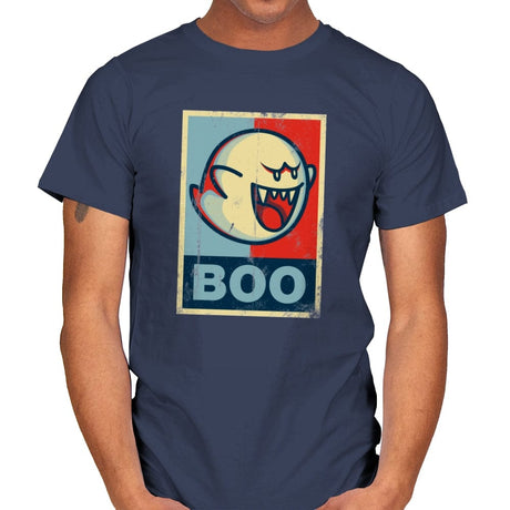 Boo! - Mens T-Shirts RIPT Apparel Small / Navy