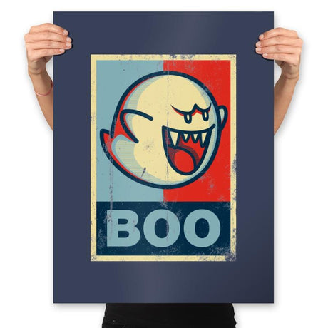 Boo! - Prints Posters RIPT Apparel 18x24 / Navy