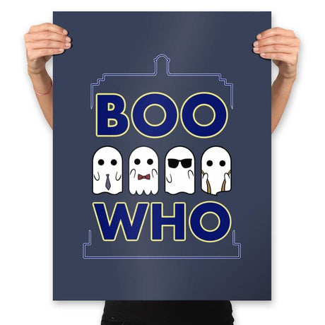 Boo Who - Prints Posters RIPT Apparel 18x24 / Navy