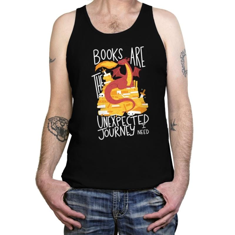 Book Dragon - Tanktop Tanktop RIPT Apparel X-Small / Black