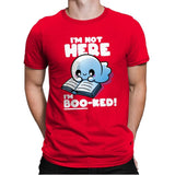 Booked Ghost - Mens Premium T-Shirts RIPT Apparel Small / Red