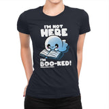 Booked Ghost - Womens Premium T-Shirts RIPT Apparel Small / Midnight Navy