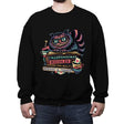 Bookish Cat - Crew Neck Sweatshirt Crew Neck Sweatshirt RIPT Apparel Small / Black