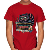 Bookish Cat - Mens T-Shirts RIPT Apparel Small / Red