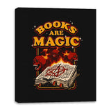 Books Are Magic - Canvas Wraps Canvas Wraps RIPT Apparel 16x20 / Black