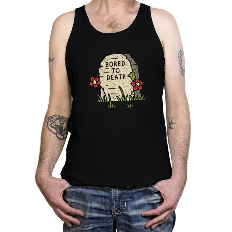 Bored to Death - Tanktop Tanktop RIPT Apparel X-Small / Black