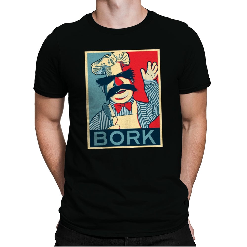 Bork - Mens Premium T-Shirts RIPT Apparel Small / Black