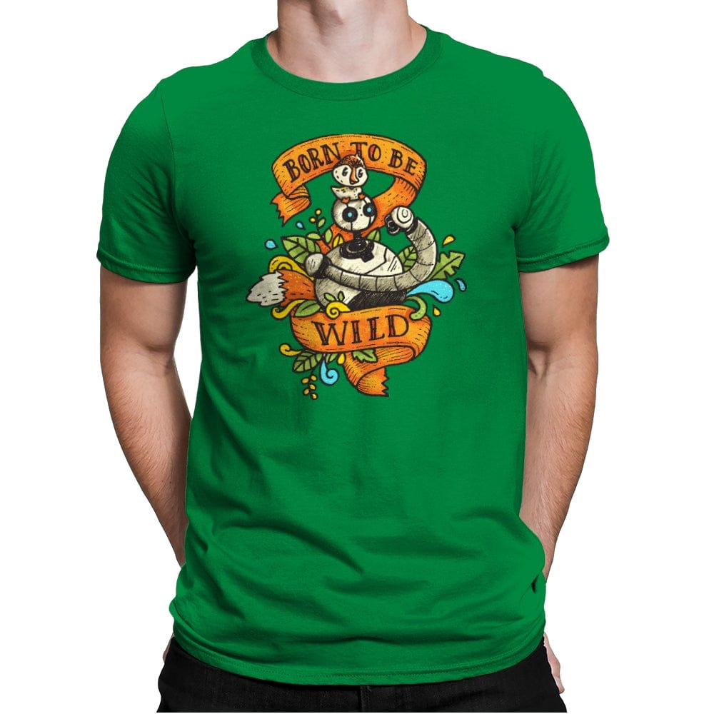 Born to be Wild II - Mens Premium T-Shirts RIPT Apparel Small / Kelly