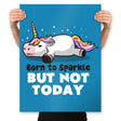 Born To Sparkle - Prints Posters RIPT Apparel 18x24 / Sapphire