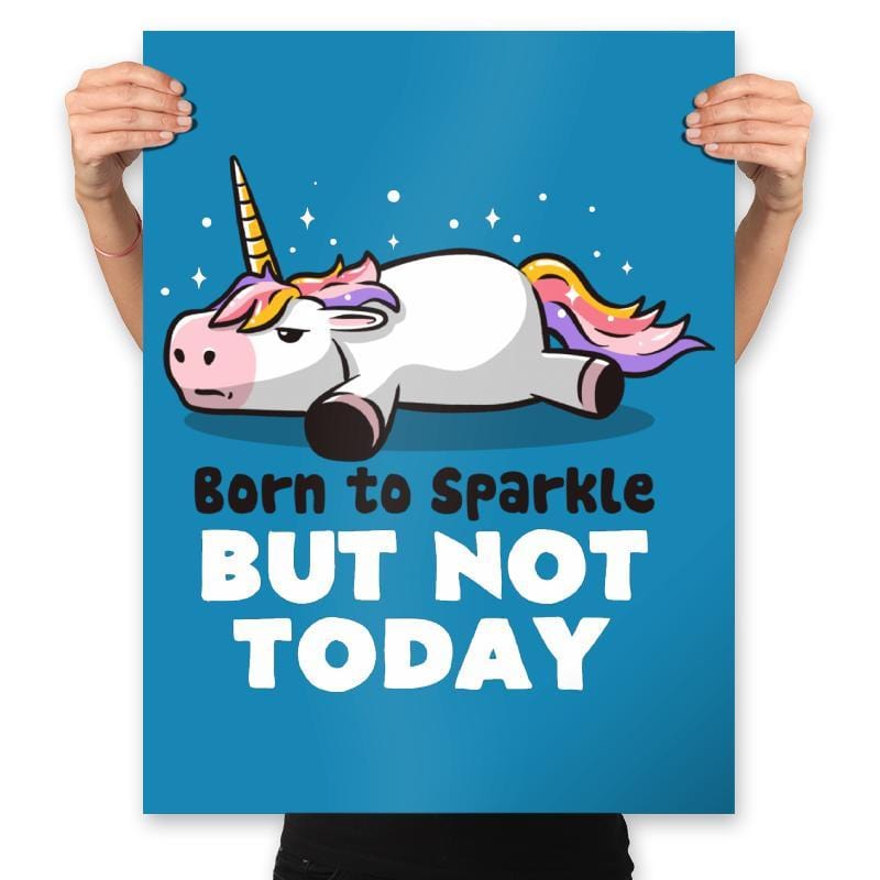 Born To Sparkle - Prints Posters RIPT Apparel 18x24 / Sapphire