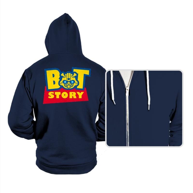 Bot Story - Hoodies Hoodies RIPT Apparel Small / Navy