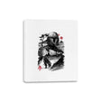 Bounty Hunter in the Desert Planet Sumi-e - Canvas Wraps Canvas Wraps RIPT Apparel 8x10 / White