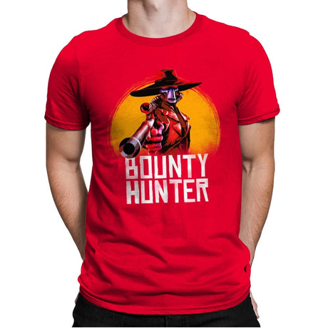 Bounty Hunter - Mens Premium T-Shirts RIPT Apparel Small / Red