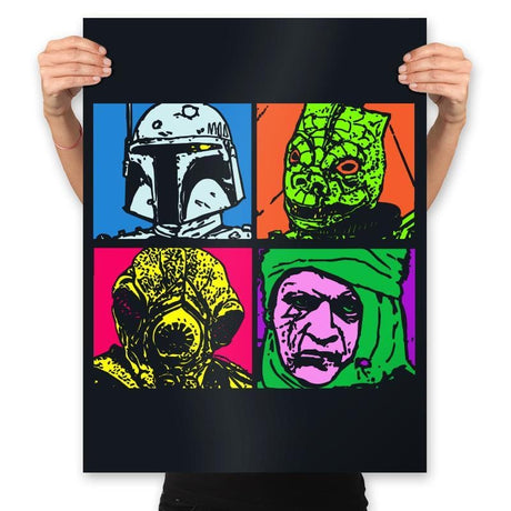 Bounty Hunter Pop - Prints Posters RIPT Apparel 18x24 / Black