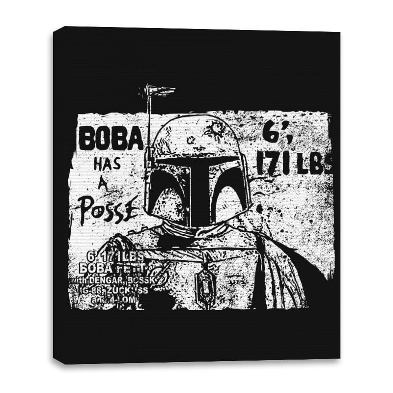 Bounty Hunter Posse - Canvas Wraps Canvas Wraps RIPT Apparel 16x20 / Black