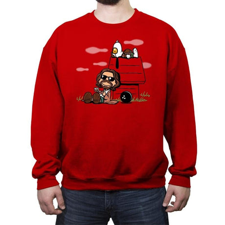 Bowling Nuts - Crew Neck Sweatshirt Crew Neck Sweatshirt RIPT Apparel Small / Red