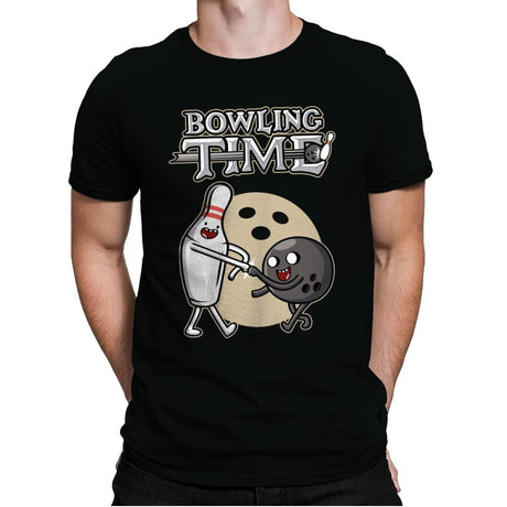 Bowling Time - Mens Premium T-Shirts RIPT Apparel Small / Black