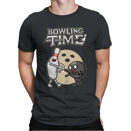 Bowling Time - Mens Premium T-Shirts RIPT Apparel Small / Heavy Metal