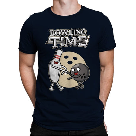 Bowling Time - Mens Premium T-Shirts RIPT Apparel Small / Midnight Navy