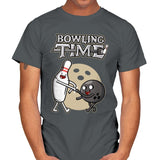 Bowling Time - Mens T-Shirts RIPT Apparel Small / Charcoal