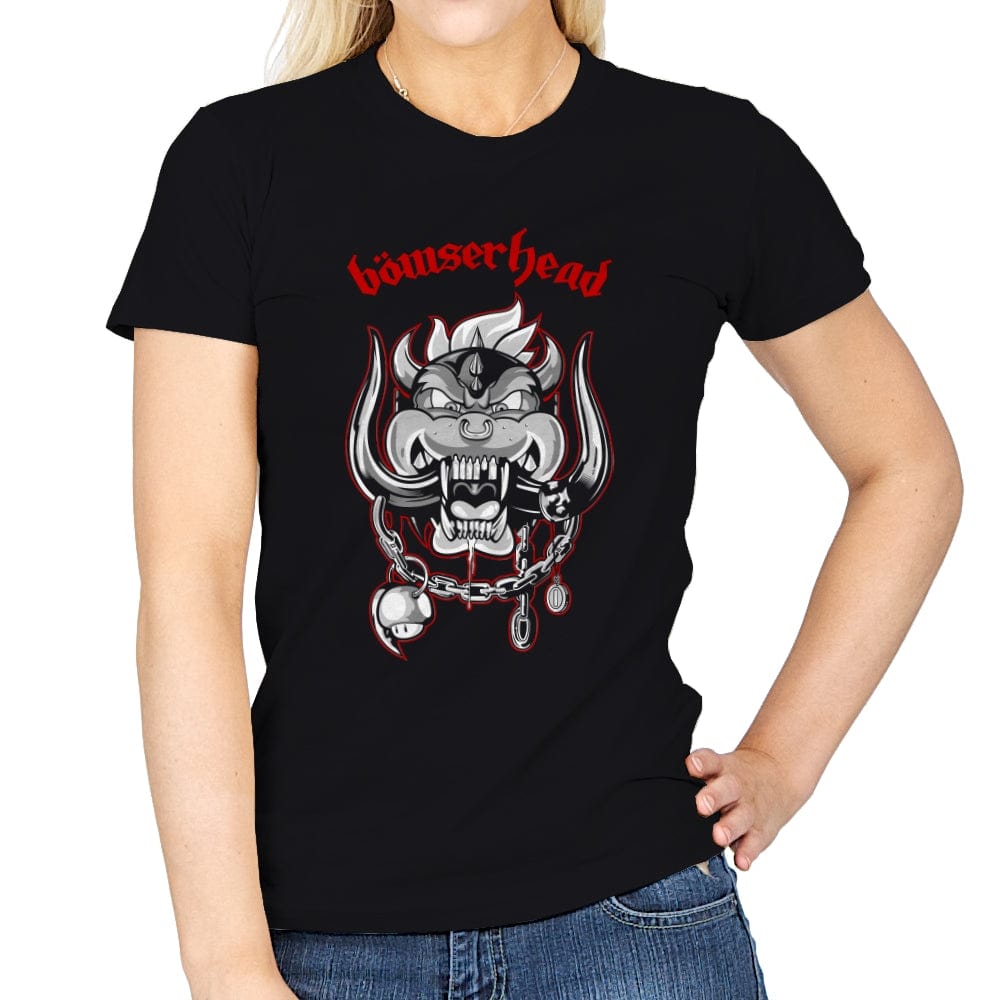 Bowserhead - Womens T-Shirts RIPT Apparel Small / Black