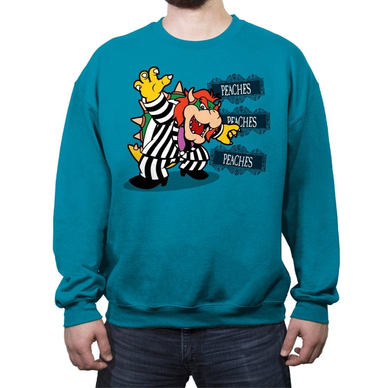 Bowserjuice - Crew Neck Sweatshirt Crew Neck Sweatshirt RIPT Apparel Small / Antique Sapphire