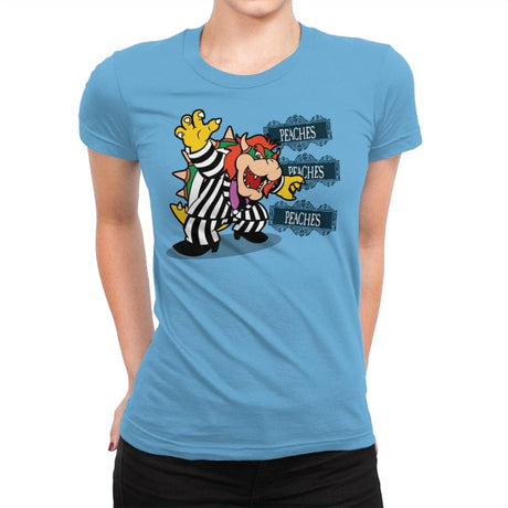 Bowserjuice - Womens Premium T-Shirts RIPT Apparel Small / Turquoise