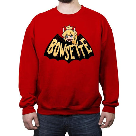 BowsetteMan - Crew Neck Sweatshirt Crew Neck Sweatshirt RIPT Apparel Small / Red