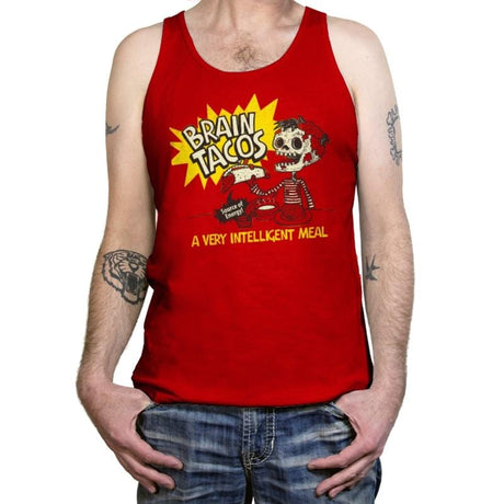 Brain Tacos - Tanktop Tanktop RIPT Apparel X-Small / Red