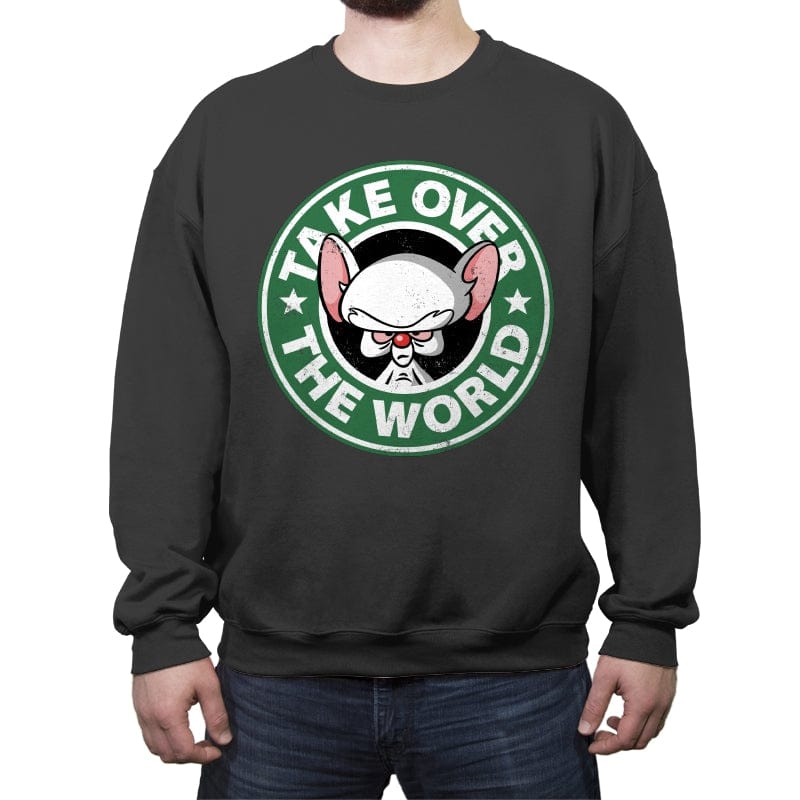 Brainbucks Coffee - Crew Neck Sweatshirt Crew Neck Sweatshirt RIPT Apparel Small / Charcoal