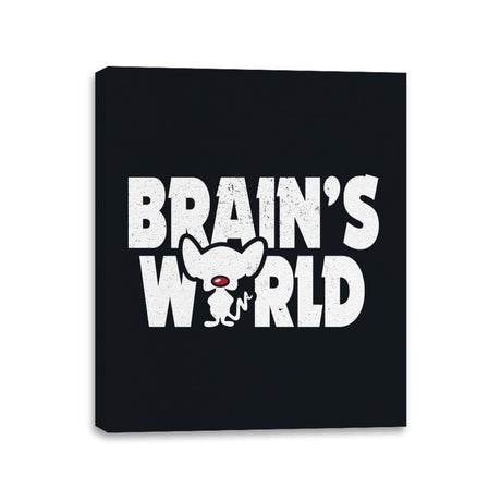 Brains World - Canvas Wraps Canvas Wraps RIPT Apparel 11x14 / Black