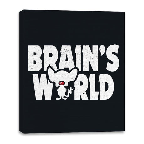 Brains World - Canvas Wraps Canvas Wraps RIPT Apparel 16x20 / Black