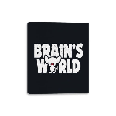 Brains World - Canvas Wraps Canvas Wraps RIPT Apparel 8x10 / Black