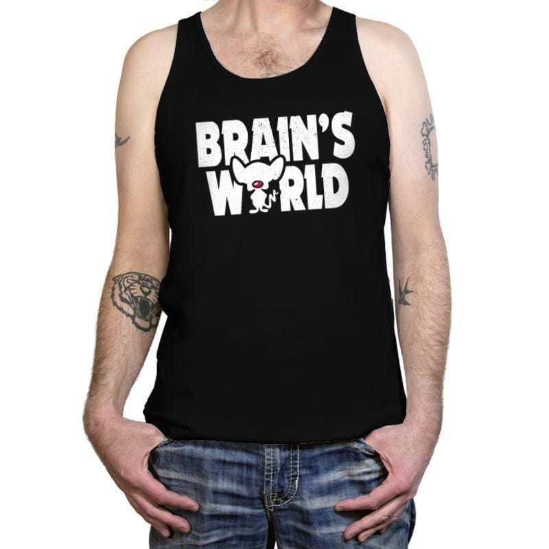 Brains World - Tanktop Tanktop RIPT Apparel X-Small / Black